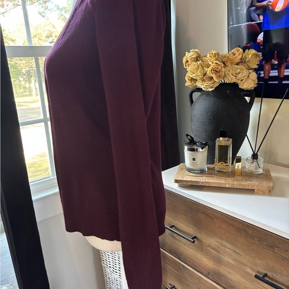 New York & Company Deep Burgundy Cardigan Sweater - Picture 6 of 6
